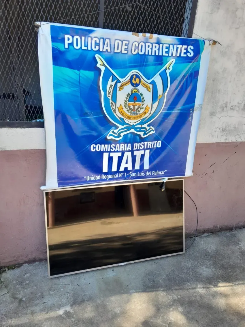 RECUPERAN TELEVISOR ROBADO EN UN OPERATIVO POLICIAL